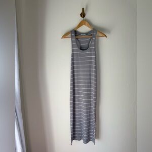 Z Supply Gray Striped Maxi Dress size XS